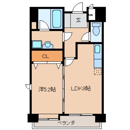 エクセレント東町の物件間取画像